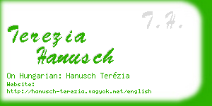 terezia hanusch business card